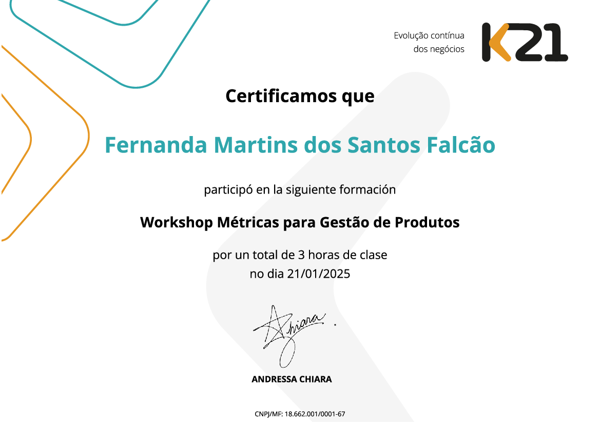 Certificado K21